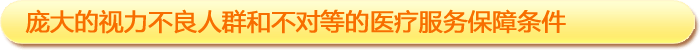 一、龐大的視力不良人群和不對等的醫(yī)療服務(wù)保障條件